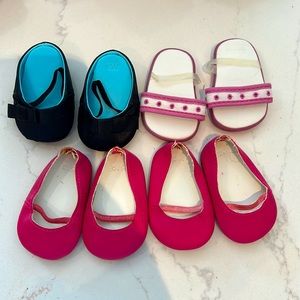 4 pair bundle American Girl doll shoes